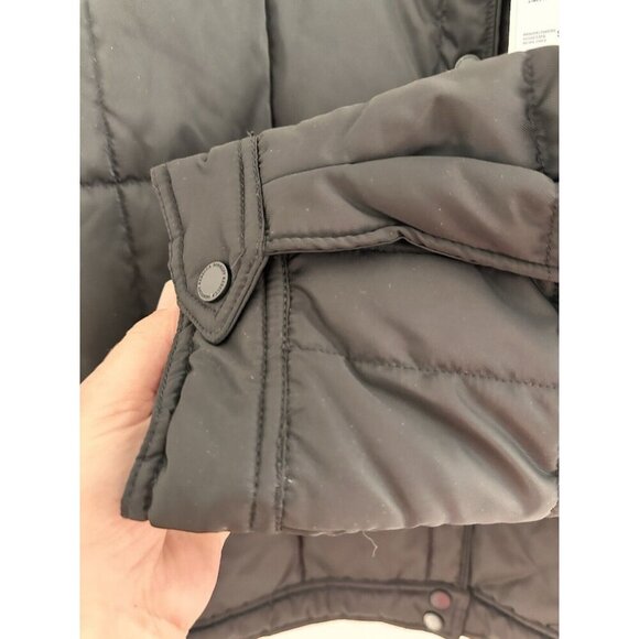 NWT Rebecca Minkoff Womens Quilted Puffer Jacket Size M‎ Collarless Black Preppy - Picture 7 of 14